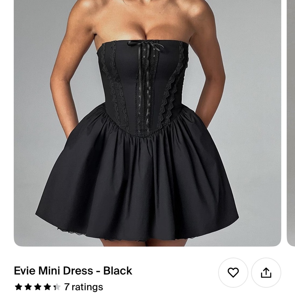 Evie Black Mini Dress